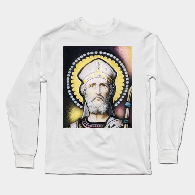 Anselm of Canterbury Portrait | Anselm of Canterbury Artwork 9 Long Sleeve T-Shirt by JustLit